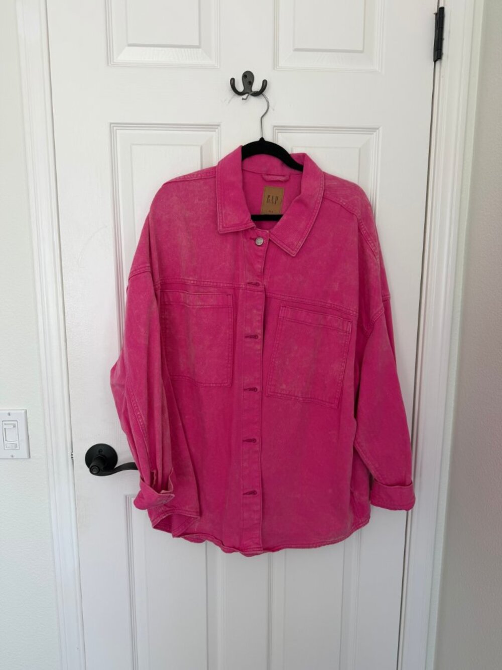 GAP Pink Denim Shacket XXL